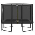 Magic Circle Pro Grau Fiber Rechteckige Trampolin 214 x 305 cm mit sicherheitsnetz