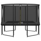 Magic Circle Pro Grau Fiber Rechteckige Trampolin 244 x 366 cm mit sicherheitsnetz