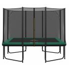 Rechteckige Trampolin Magic Circle Pro 214 x 305 cm Grün mit Sicherheitsnetz