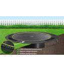 Flat to the ground Trampoline Capital Play Black 427 cm