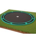 Flat to the ground trampolin Capital Play 427 Grün