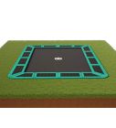 Flat to the ground Trampolin Rechteck Capital Play 335 x 244 Grün
