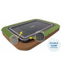 Flat to the ground Trampolin Rechteck North 520x370 cm Grau