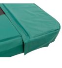 Rechteckige Trampoline Randabdeckung Magic Circle Pro Grün 315/318 x 225 cm