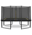 Rechteckige Trampolin Magic Circle Pro Black 244 x 366 cm mit sicherheitsnetz