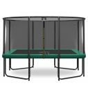 Magic Circle Pro Fiber Rechteckige Trampolin 244 x 366 cm Grün mit sicherheitsnetz