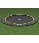Flat to the Ground Trampoline Magic Circle Pro Black 410 cm