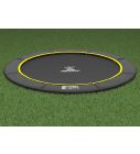 Flat to the Ground Trampoline Magic Circle Pro Black 427 cm