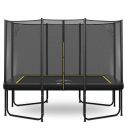 Rechteckige Trampolin Magic Circle Pro Black 214 x 305 cm mit sicherheitsnetz