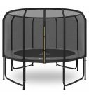 Magic Jump Fiber Grey trampoline 366 met veiligheidsnet