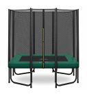 Rechteckige Trampolin Magic Jump 153 x 214 cm Grün mit Sicherheitsnetz