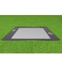 Flat to the ground Trampolin Rechteckig Primus Black 430 x 300 cm