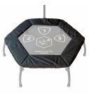 Trampolin Randabdeckung Fitness Magic Circle Pro Schwarz 100 cm Hexagon