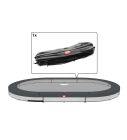 Trampolin Randabdeckung oval Berg Favorit Grand inground 520x345 cm Grau