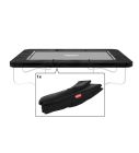 Rechteckige Trampoline Randabdeckung Berg Favorit Ultim 280x190 cm Schwarz