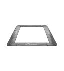 Rechteckige Trampoline Randabdeckung Flat to the Ground Akrobat Primus 305x183 cm Schwarz