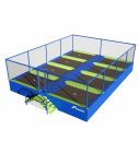 Trampolinanlage Akrobat Jump Arena Large - Seite an Seite