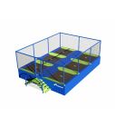 Trampolinanlage Akrobat Jump Arena Small - Seite an Seite