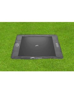 Flat to the ground Trampolin Rechteck Akrobat Primus Anthrazit 380x250 cm