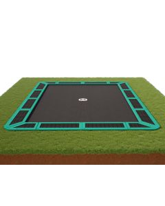 Flat to the ground Trampoline Rechthoekig Capital Play Groen 427 x 305 cm details
