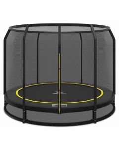 Bodentrampolin Magic Circle Pro Black 251 cm mit Sicherheitsnetz