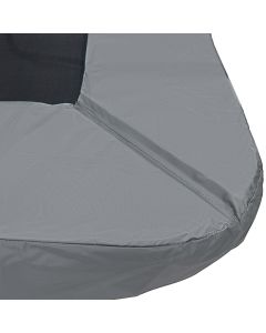 Rechteckige Trampoline Randabdeckung Grau Magic Jump 153x214 cm