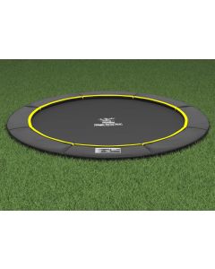 Flat to the Ground Trampoline Magic Circle Pro Black 427 cm
