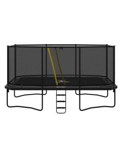 Rechteckige trampolin Magic Circle Pro Grau 525 x 305 cm mit sicherheitsnetz