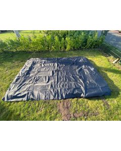 Trampolin Abdeckplane Flat To The Ground Rechteckig 214x305 cm Schwarz