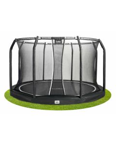 Salta Premium Ground Ingraaf Trampoline 427 Zwart met veiligheidsnet