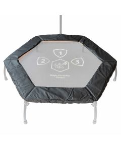 Trampolin Randabdeckung Fitness Magic Circle Pro Schwarz 125 cm Hexagon