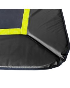 Rechteckige Trampoline Randabdeckung Flat to the Ground Schwarz Magic Circle Pro 214 x 305 cm