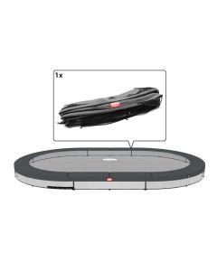 Trampolin Randabdeckung oval Berg Favorit Grand inground 520x345 cm Grau
