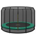 Bodentrampolin Magic Circle Pro 410 cm Grün mit Sicherheitsnetz