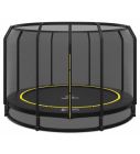 Bodentrampolin Magic Circle Pro Black 366 cm mit Sicherheitsnetz