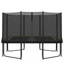 Rechteckige Trampolin Magic Circle Pro Black 244 x 366 cm mit sicherheitsnetz