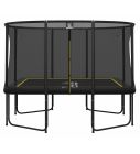Magic Circle Pro Black Fiber Rechteckige Trampolin 244 x 366 cm mit sicherheitsnetz