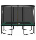 Magic Circle Pro Fiber Rechteckige Trampolin 214 x 305 cm Grün mit sicherheitsnetz