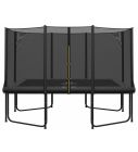 Rechteckige trampolin Magic Circle Pro Grau 244 x 366 cm mit sicherheitsnetz