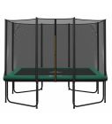 Rechteckige Trampolin Magic Circle Pro 214 x 305 cm Grün mit Sicherheitsnetz