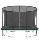 Rechteckige Trampolin Magic Jump Fiber 214 x 305 cm Grün mit Sicherheitsnetz