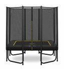 Rechteckige Trampolin Magic Jump 153 x 214 cm Black mit Sicherheitsnetz