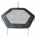Trampolin Randabdeckung Fitness Magic Circle Pro Schwarz 125 cm Hexagon