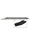 Rechteckige Trampoline Randabdeckung FlatGround Berg Champion Ultim 500x300 cm Grau