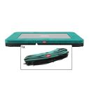Rechteckige Trampoline Randabdeckung Berg Favorit Ultim Inground 280x190 cm Grün
