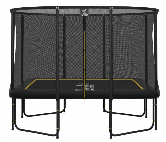 Magic Circle Pro Black Fiber Rechteckige Trampolin 214 x 305 cm mit sicherheitsnetz