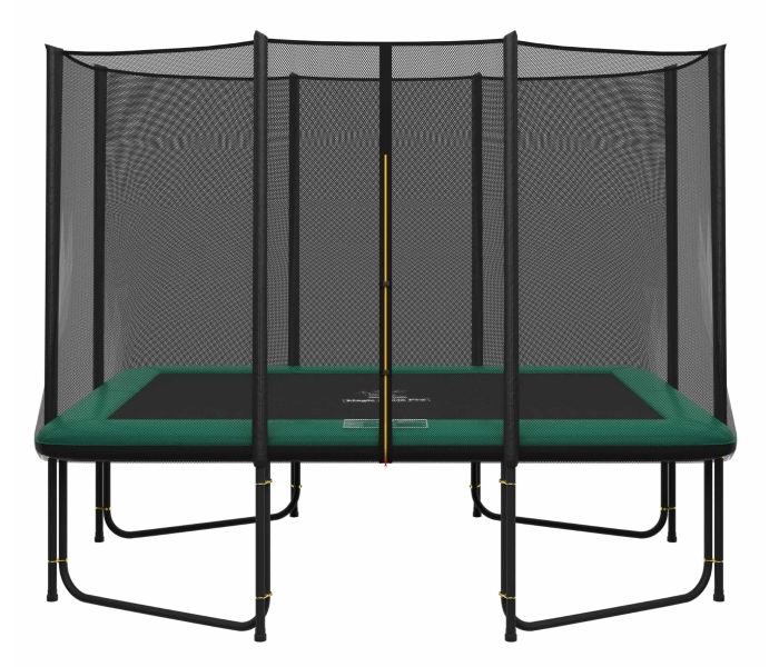 Rechteckige Trampolin Magic Circle Pro 214 x 305 cm Grün mit Sicherheitsnetz