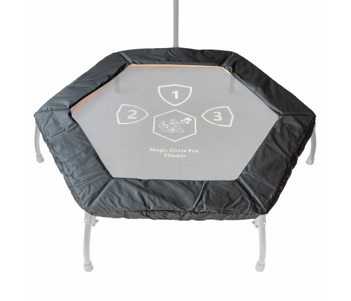 Trampolin Randabdeckung Fitness Magic Circle Pro Schwarz 125 cm Hexagon