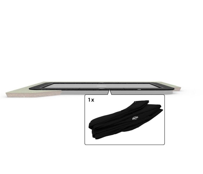 Trampoline Rand Rechthoekig Berg champion Ultim Flatground 500x300 cm Zwart
