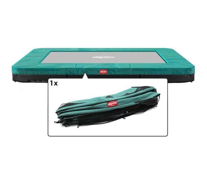 Trampoline Rand Rechthoekig Berg Favorit Ultim inground 280x190 Groen